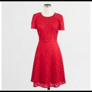 New with tags JCrew red lace dress